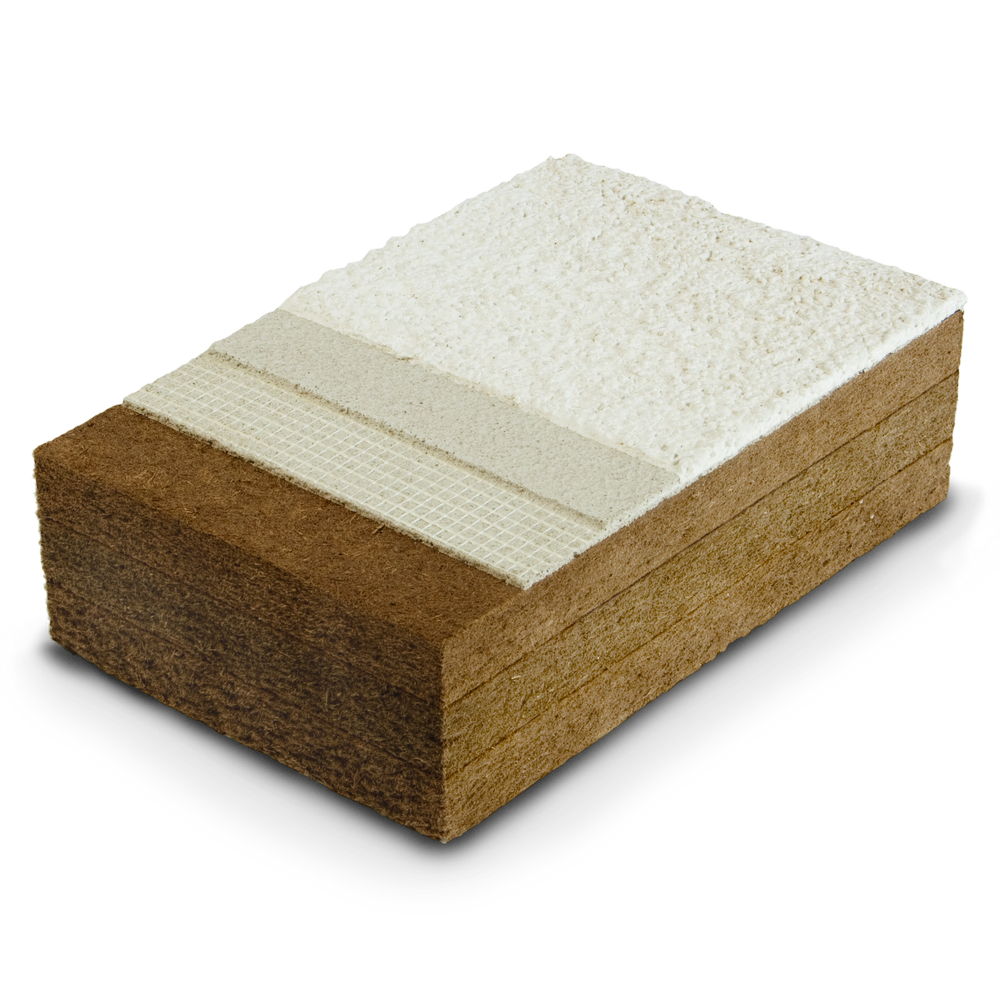 STEICOprotect grubości od 40 do 100 mm Produkowane metodą mokrą lambda: dla typu H – 0,048, dla typu M – 0,046 płyty elewacyjne pod systemy tynkarskie dla budownictwa drewnianego, do zastosowań na zewnątrz ściany, krawędzie typu pióro-wpust (prefabrykowane duże formaty z krawędzią tępą na zamowienie)